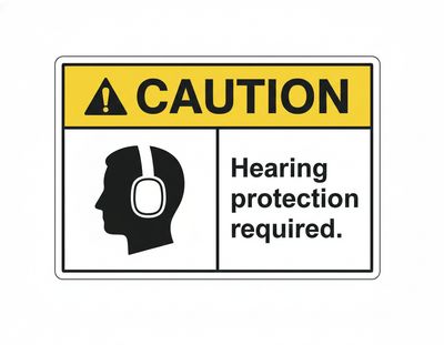 Hearing protection  sign