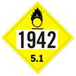 T.D.G. Placard - Vinyl Sticker - Class 5.1   Ammonia Nitrate