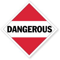 T.D.G. Placard - Vinyl Sticker - Dangerous