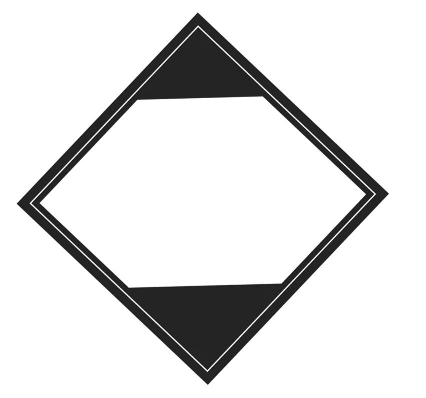 T.D.G. Placard - Vinyl Sticker - Blank Limited Quantity