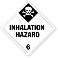 T.D.G. Placard - Vinyl Sticker -Class 6  Inhalation Hazard