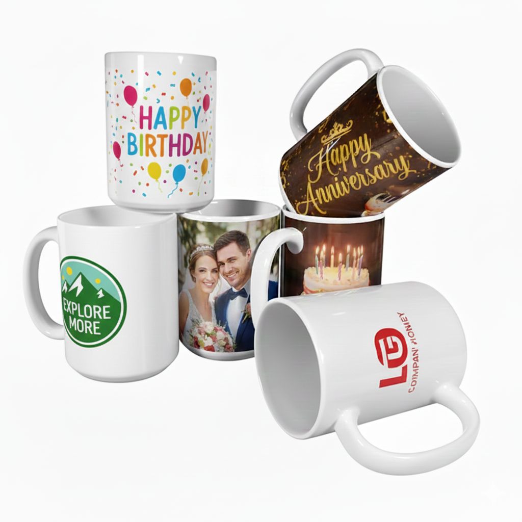 15oz  Large Ceramic Coffee Mug - Custom printed