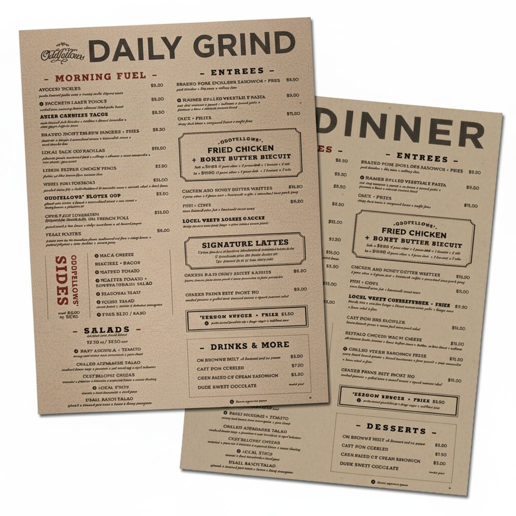 High Gloss Menu cards - Full page 8.5" x 11"