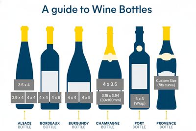 Wine Bottle Labels - Same Day print