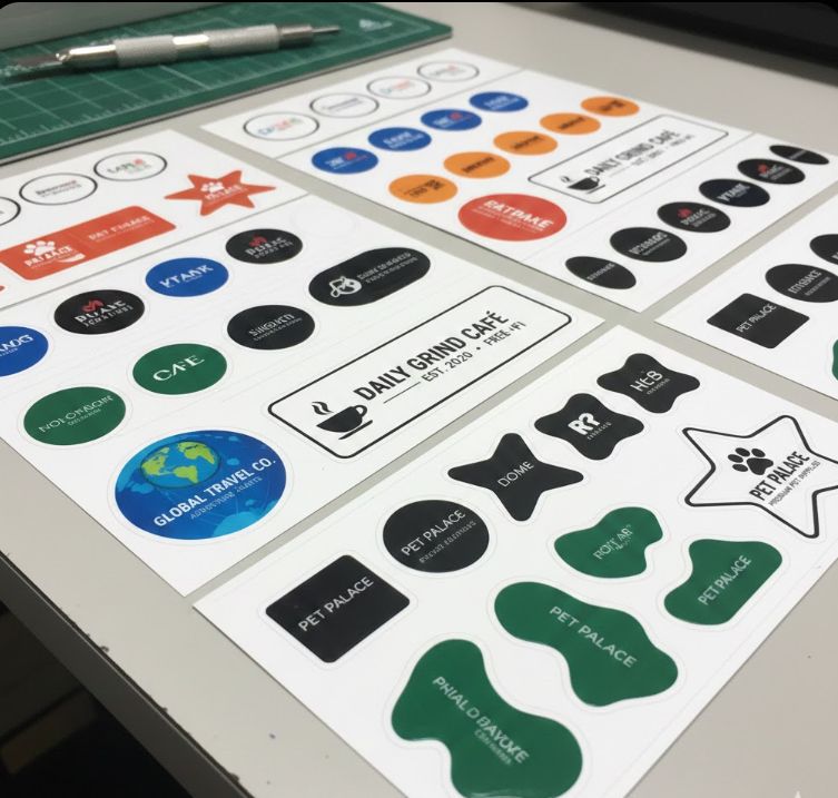 Vinyl stickers - on sheets (Same day)