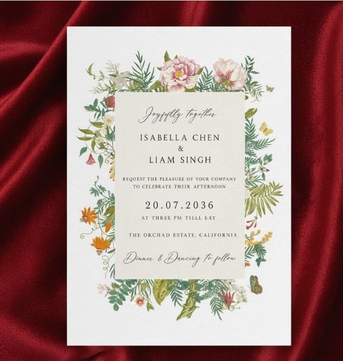 Wedding cards  5"x7"