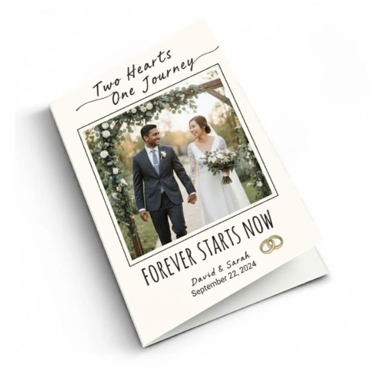 Wedding cards- Folded (10"x7" )