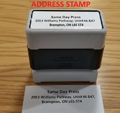 Stamps Medium   - Same day  (Address stamps / Company stamps )