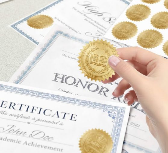Embossing stamp -  Stickers / Labels