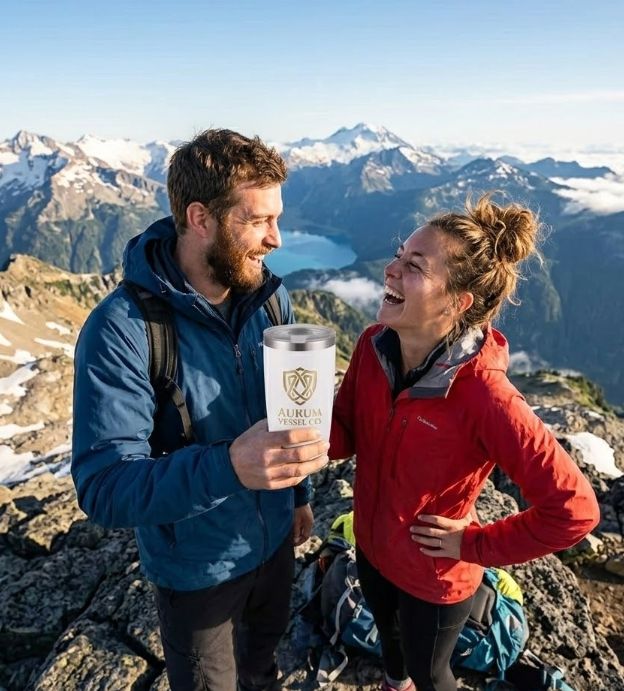 White- 20 oz Double Wall Insulated Stainless Steel Coffee Tumbler (Hot/ Cold)