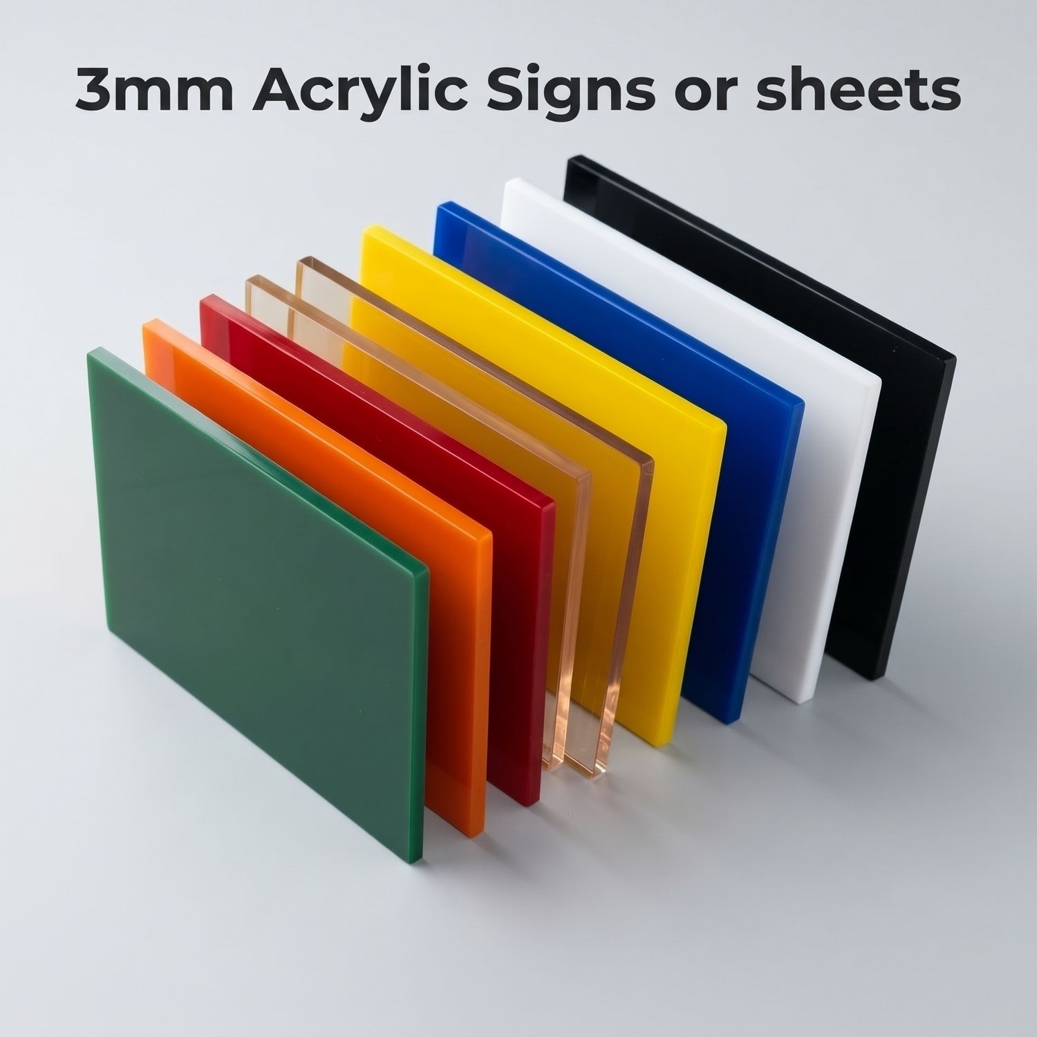 Acrylic Sheet Sign - Custom Shape -  Same day