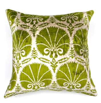 CUSH VEL IKAT LIME 796 50X50CM