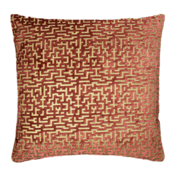 CUSH VEL LABIRINTO CINNAMON 52X52