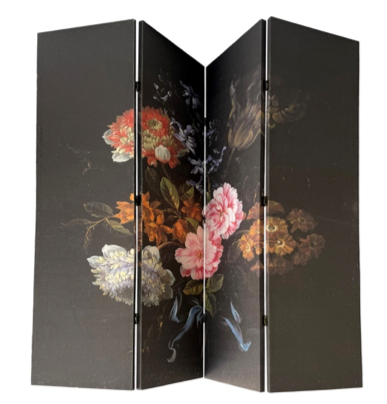 4 PANELS FLOWERS 160X180