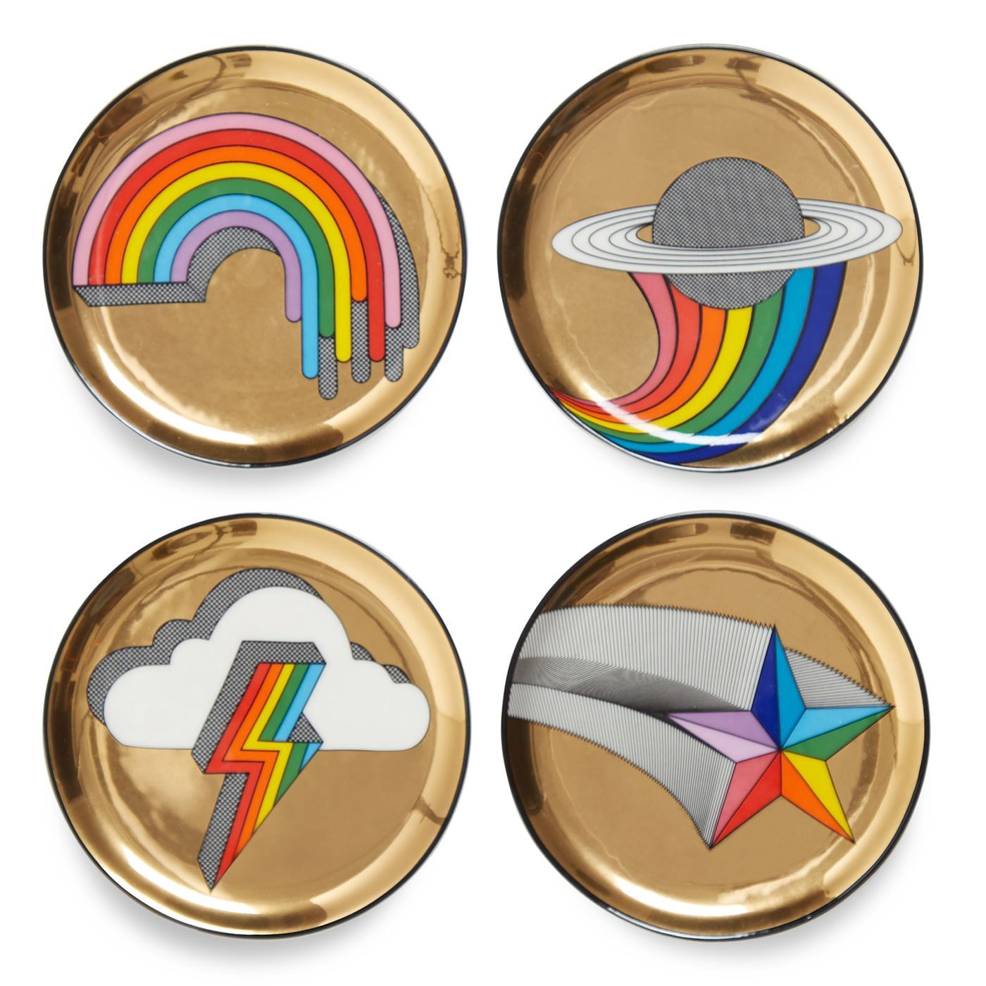 POP COASTERS S/4 10CM