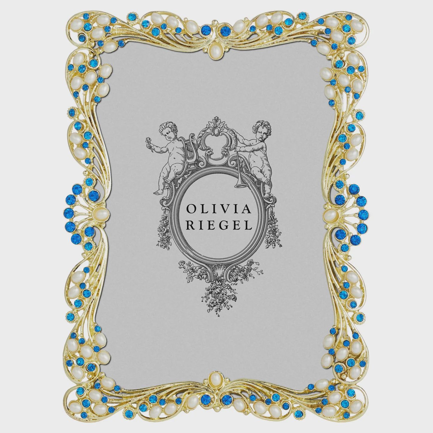 FR CLOVER CAPRI BLU/GD  5X7