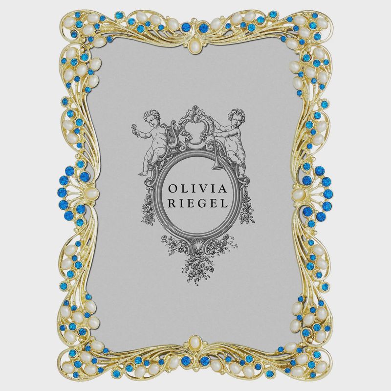 FR CLOVER CAPRI BLU/GD  5X7