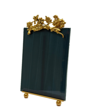 FR GLS FLW 22K GD/PLAT BRASS