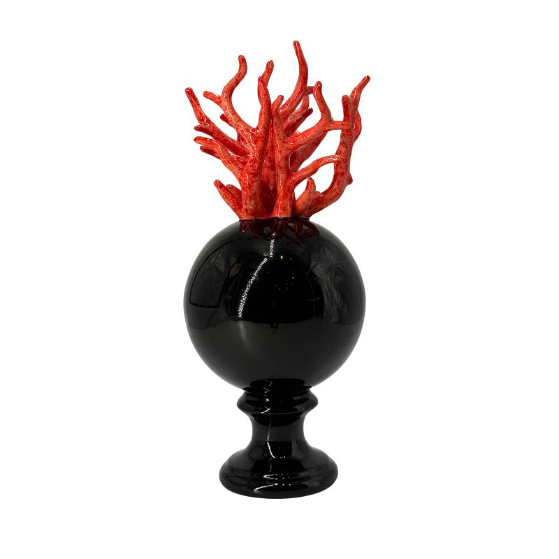 BK GLOBE RED CORAL H37CM