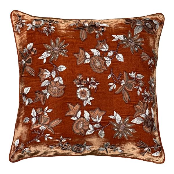CUSH WINE DK TANGERINE 45X45