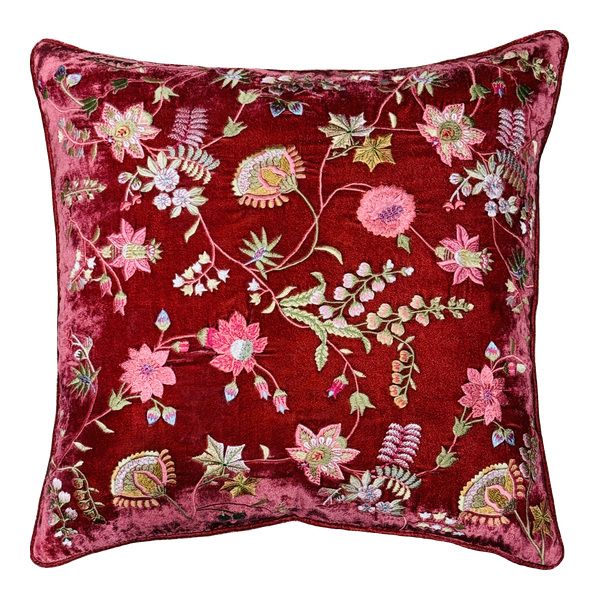 CUSH BOVARY LT ROUGE 50X50