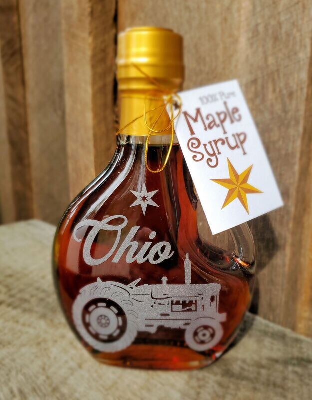 Ohio Vintage Tractor - Etched Basque