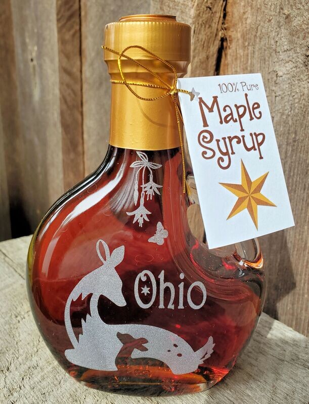 Ohio Doe and Fawn - Etched Basque