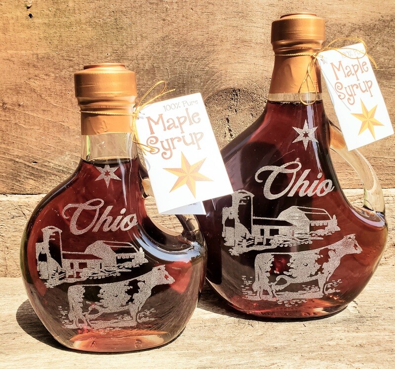 Ohio Vintage Dairy Farm - Etched Basque