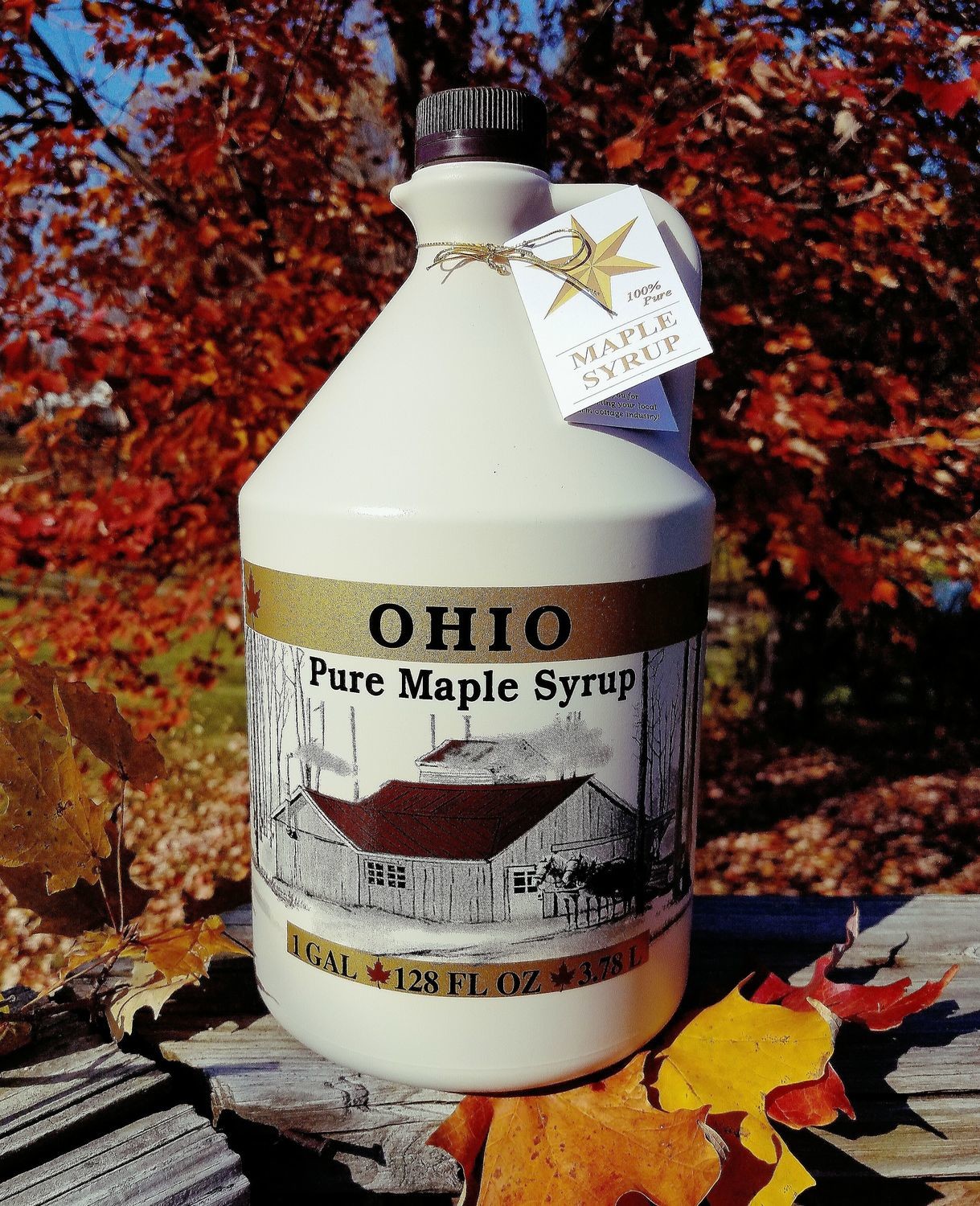Gallon Maple Syrup - Plastic Ohio Jug