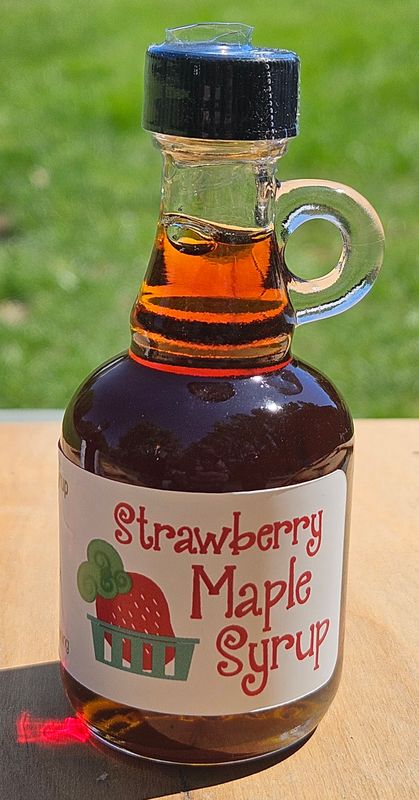 50 ml Mini Jug Strawberry Maple Syrup