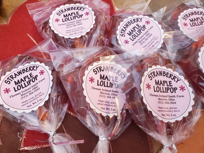 Strawberry Maple Lollipop