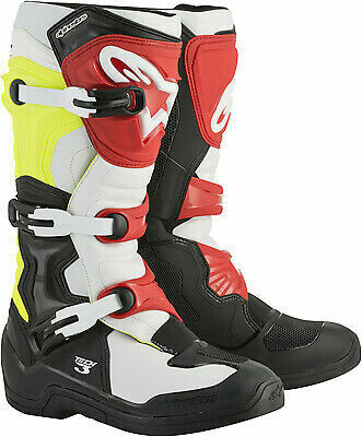 Botas Alpinestars Tech 3 Rojas / Amarillas/ Blancas