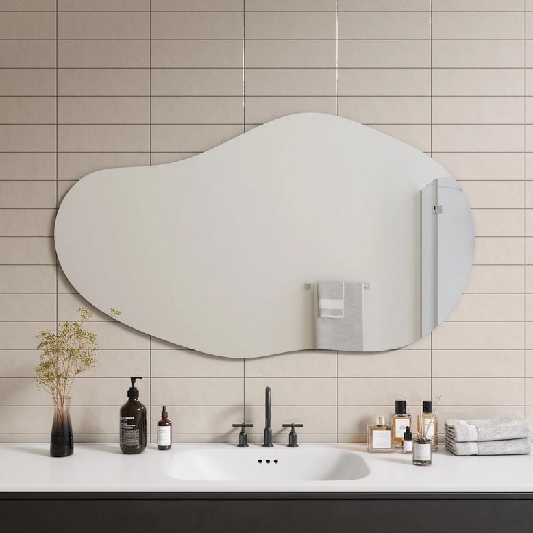 Sable Asymmetrical Bathroom Mirror (75x130cm)