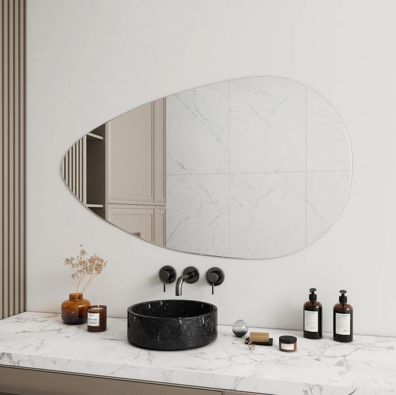 Baisse Asymmetrical Bathroom Mirror (85x150cm)
