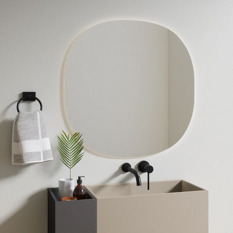 Ellipse Shaped LED Mirror (80cm)