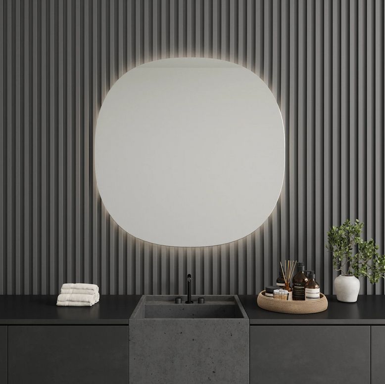 Ellipse Shaped LED Mirror (100cm)