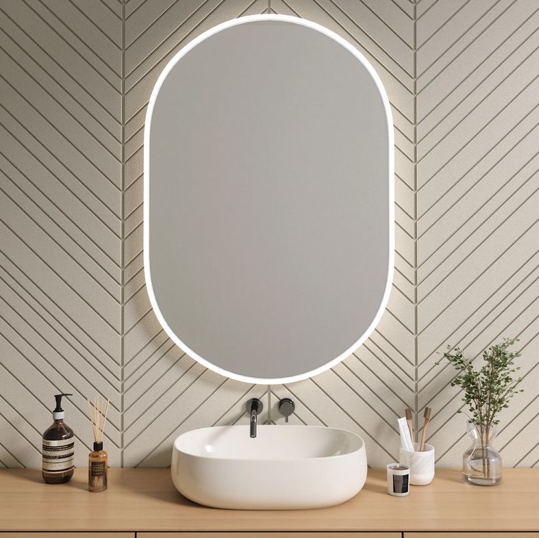 Pleine Lumière Oval LED Mirror (80x120cm)