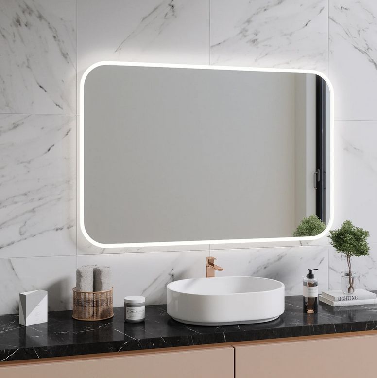 Pleine Lumière Rounded Corner LED Mirror (120x80cm)