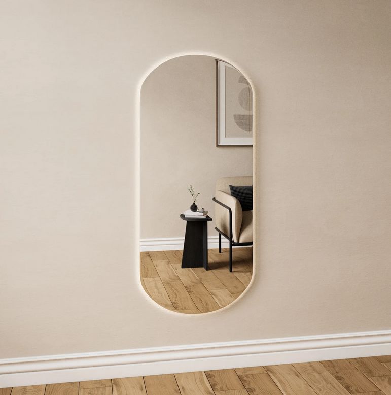 Rounded Rectangle LED Mirror(60x130cm)