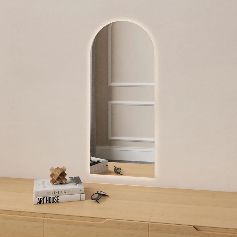 Arcade - Modern Arch LED Mirror (30x70cm)