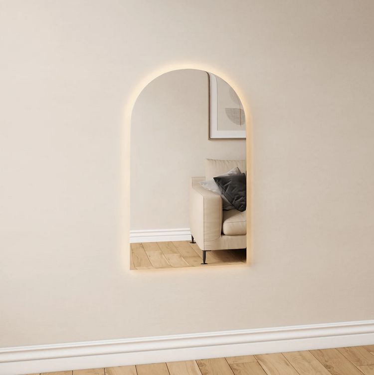 Arcade - Modern Arch LED Mirror (60x100cm)