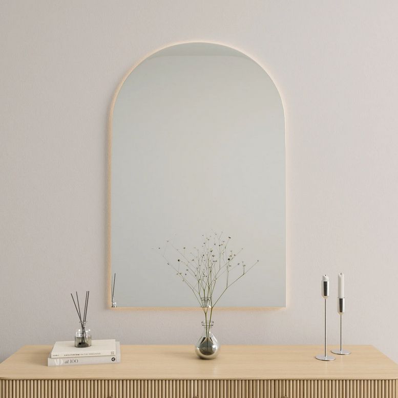 Arcade - Modern Arch LED Mirror (80x120cm)