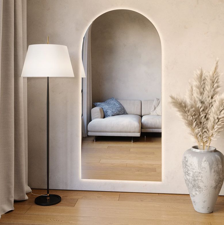 Arcade - Large Modern Arch LED Mirror (90x190cm)