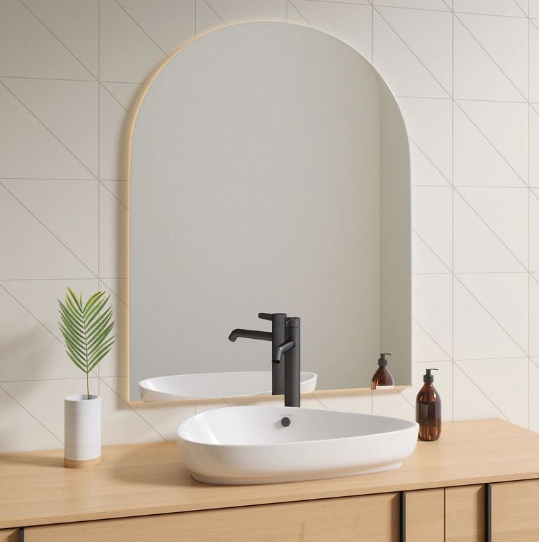 Arcade - Modern Arch LED Mirror (80x100cm)