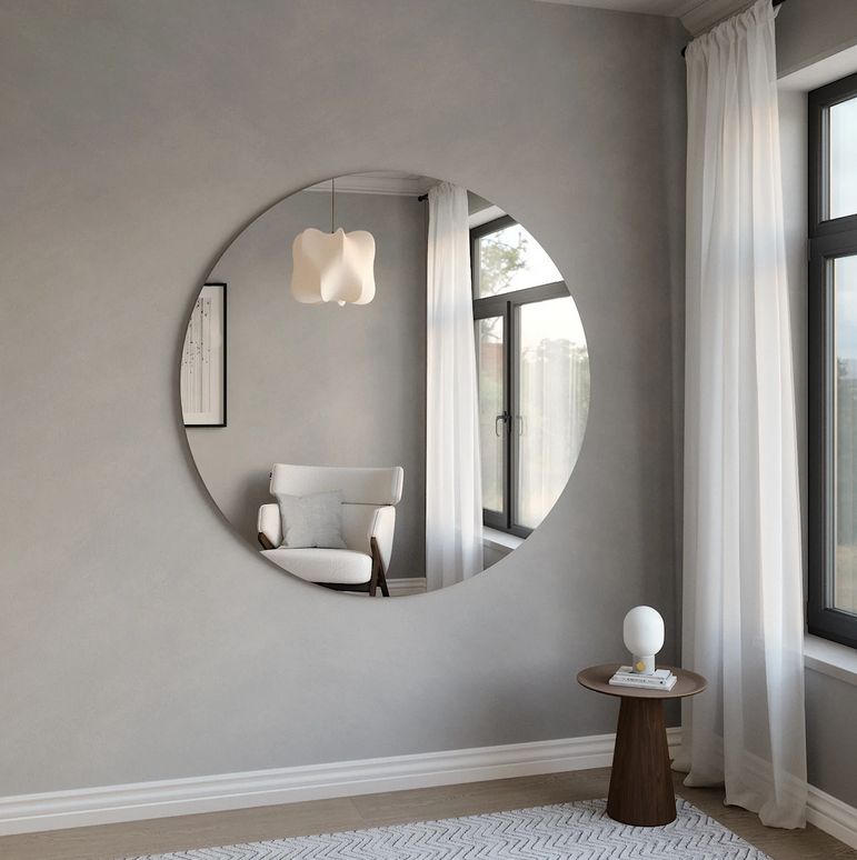 Extra-Large Round wall mirror (150cm)