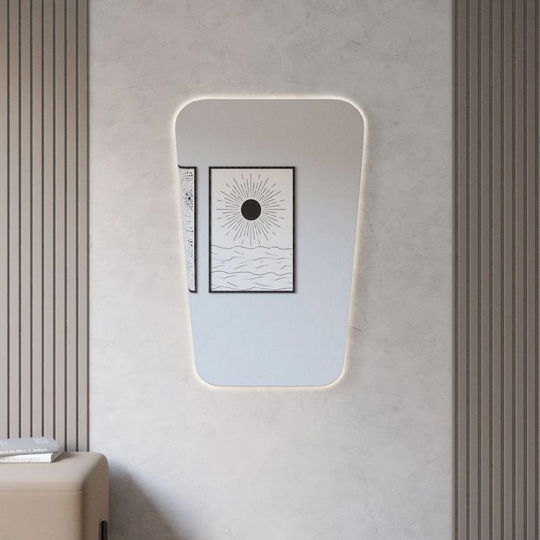 Retro Style LED Mirror (80x100cm)