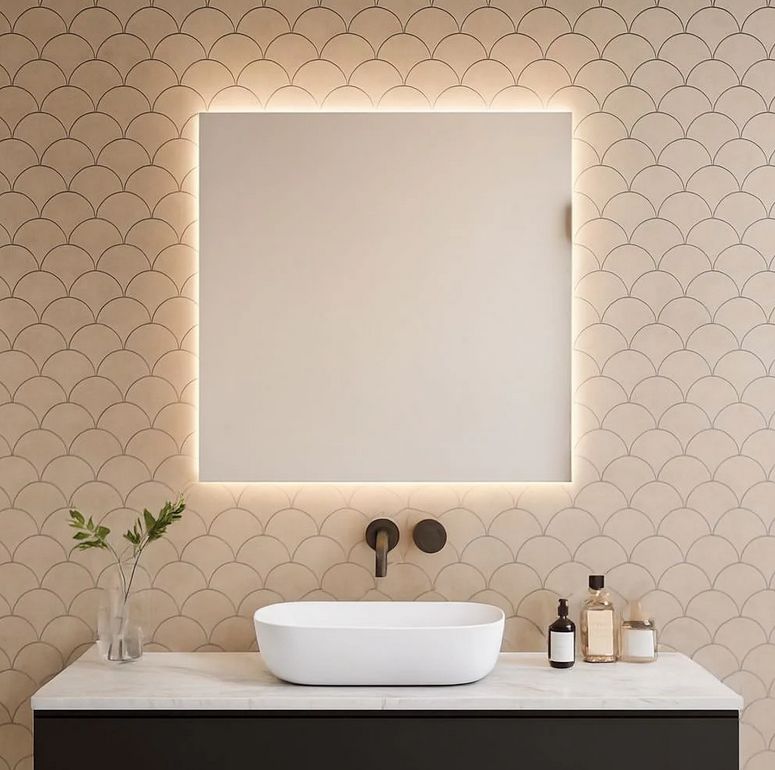 Rectangular LED Mirror (50x60 cm)