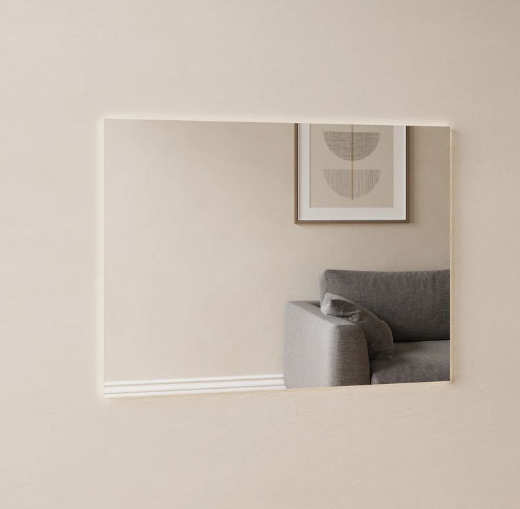 Rectangular LED Mirror (80x60 cm)