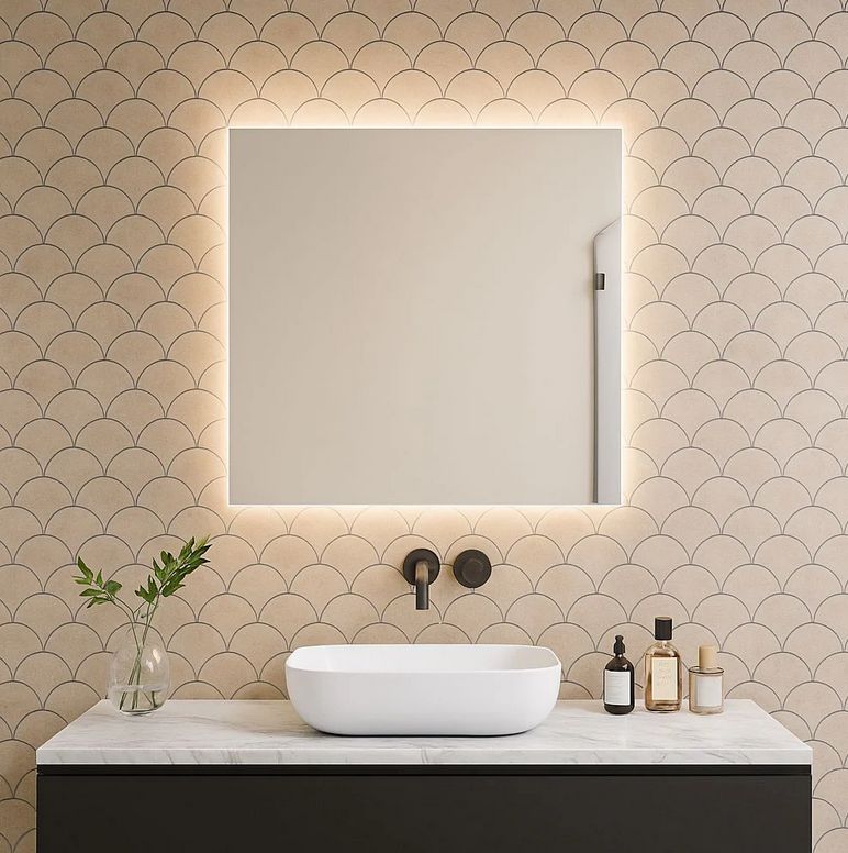 Rectangular LED Mirror (80x80 cm)