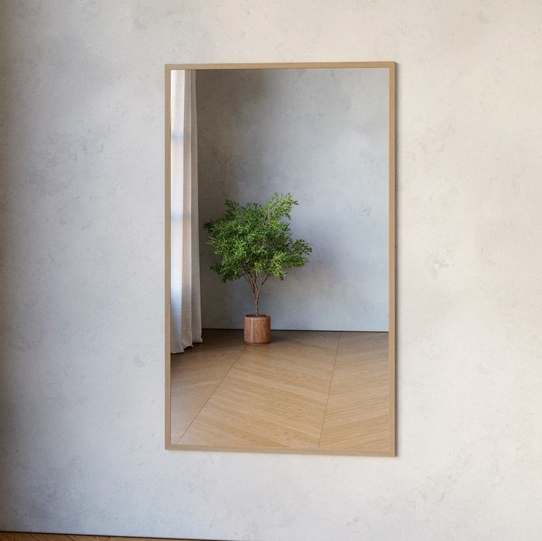 Full Length Mirror With Birch Frame (80x135cm)